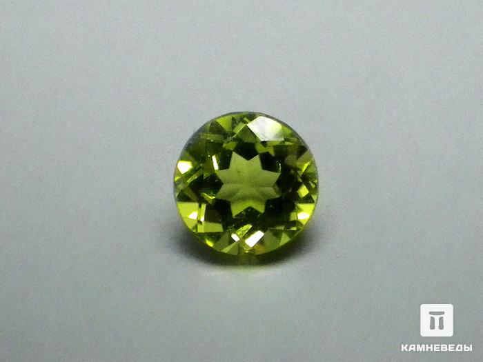 Хризолит (оливин), огранка 4,5х3 мм (0,4 ct), 9-8, фото 1