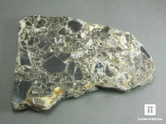 Импактит из Каменского метеоритного кратера, 12х8,9х1,5 см, 10-285/1, фото 1