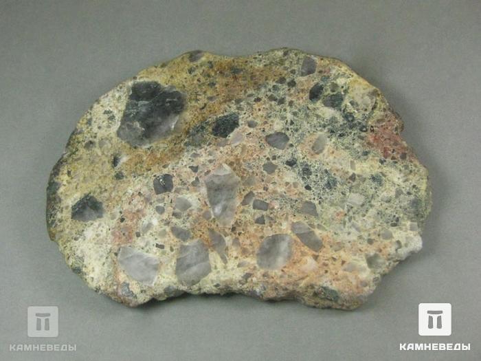 Импактит из метеоритного кратера Янисъярви, 11,7х8,3х1,2 см, 10-285/9, фото 3
