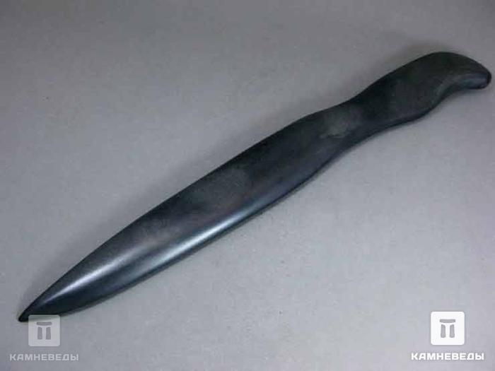 Нож из шунгитового сланца, 30,5х3,3х1,4 см, 71-19/1, фото 2