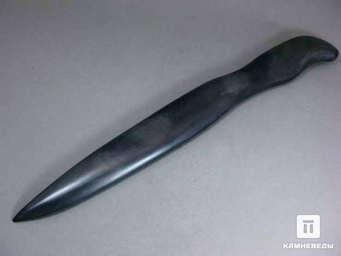 Нож из шунгитового сланца, 30,5х3,3х1,4 см, 71-19/1, фото 1