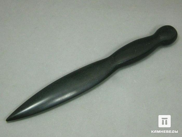 Нож из шунгитового сланца, 21,5х2,6х1,6 см, 71-19/2, фото 1