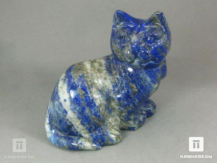 Кошка из лазурита, 9,5х8,8х4,4 см, 23-118, фото 3