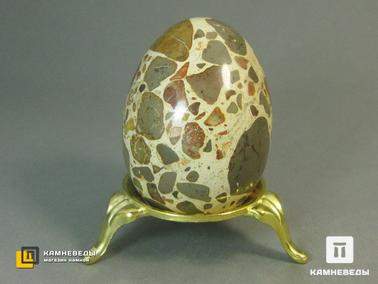 Конгломерат-брекчия. Яйцо из конгломерат-брекчии, 5,7 см