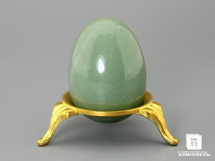 Яйцо из авантюрина зелёного, 5 см, 22-2, фото 3
