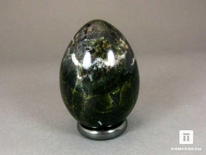 Яйцо из диопсида с рихтеритом, 4,7х3,4 см, 22-90/1, фото 1