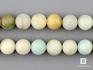 Бусины из микроклина "амазонит-multicolor", 37 шт. на нитке, 10-11 мм, 7-42/2, фото 1