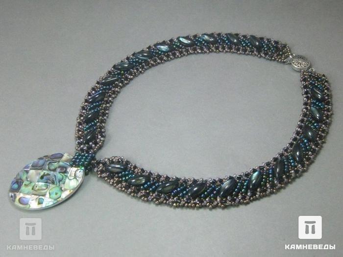 Ожерелье-подвеска с перламутром, 46-88/41, фото 2
