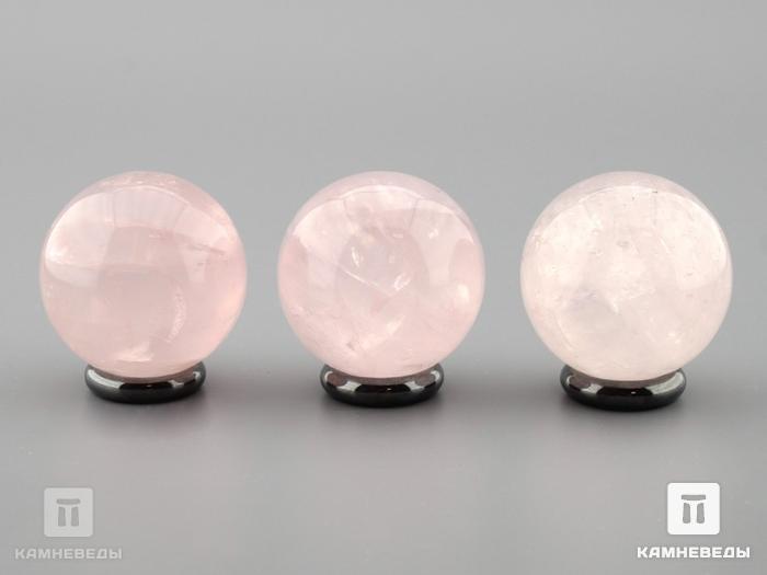 Шар из розового кварца, 39-40 мм, 21-60/1, фото 2