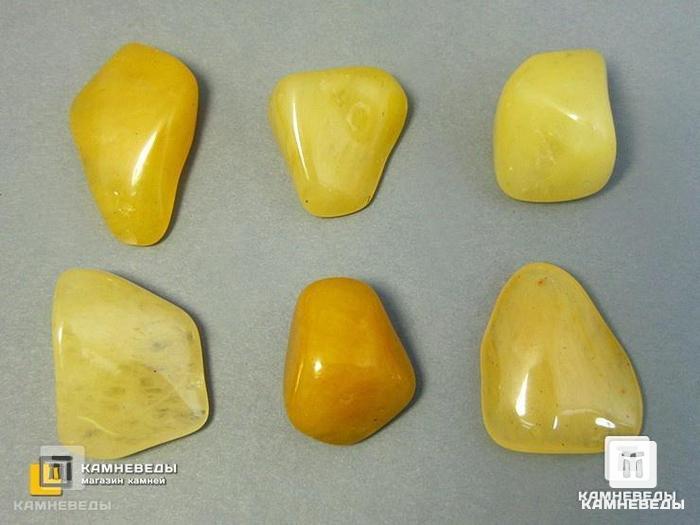 Халцедон жёлтый, галтовка 1,5 см, 12-102/1, фото 2