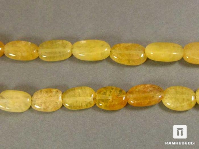 Бусины из халцедона жёлтого, 7-10 мм, 7-45, фото 1