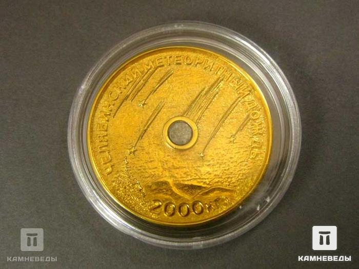 Медаль "Челябинский метеоритный дождь", содержит фрагмент метеорита, 13-1, фото 2