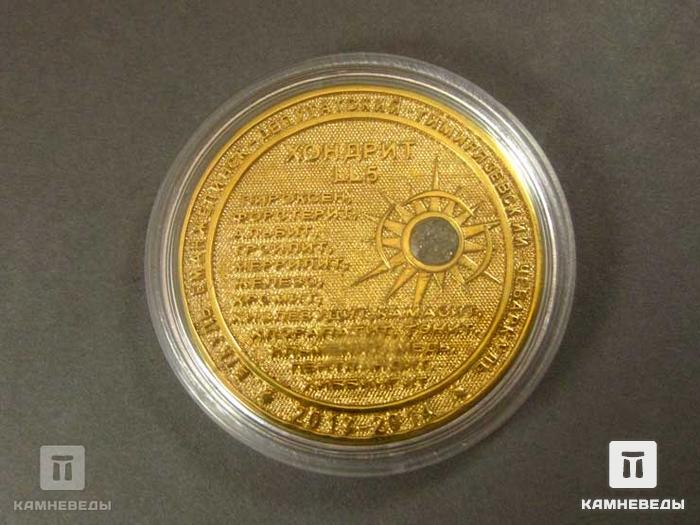Медаль "1 год на Земле", содержит фрагмент метеорита, 13-2, фото 2
