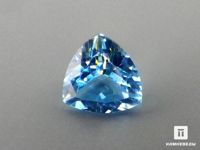 Топаз голубой, огранка 6х6х3,5 мм (0,8 ct), 9-38/21, фото 1