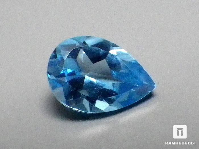 Топаз голубой, огранка 7х5х3 мм (0,8 ct), 9-38/22, фото 1