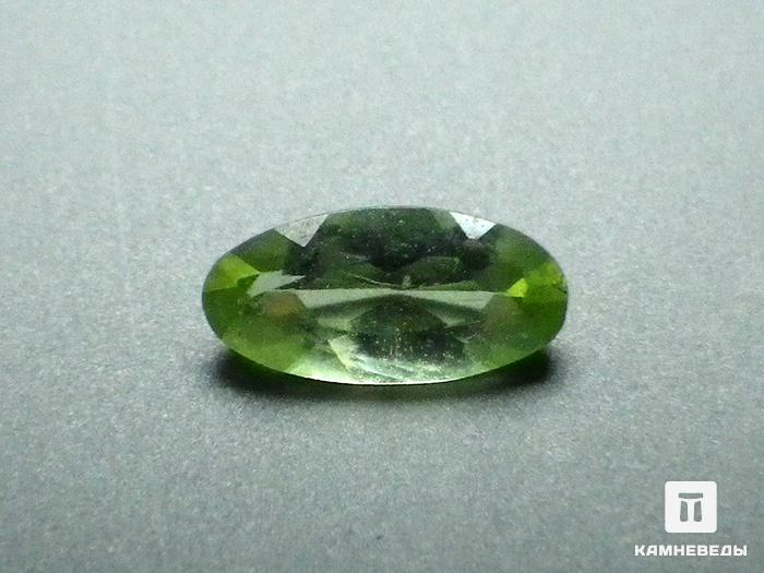 Хризолит (оливин), огранка 5х3х2 мм (0,17 ct), 9-8/8, фото 1