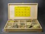 Коллекция «Сера. Месторождения» (15 образцов) в деревянной коробке, 102-22, фото 2