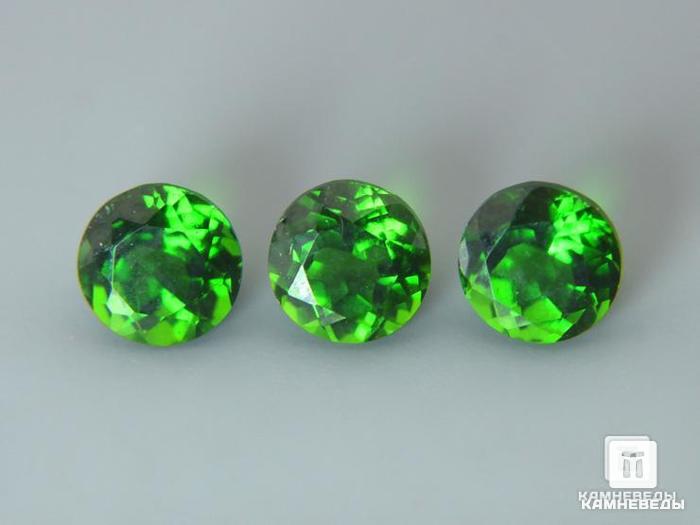 Хромдиопсид, огранка 4,5х3 мм (0,45 ct), 9-46/2, фото 2