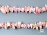Бусины из опала розового, 34 шт. на нитке, 7-14 мм, 7-63, фото 1