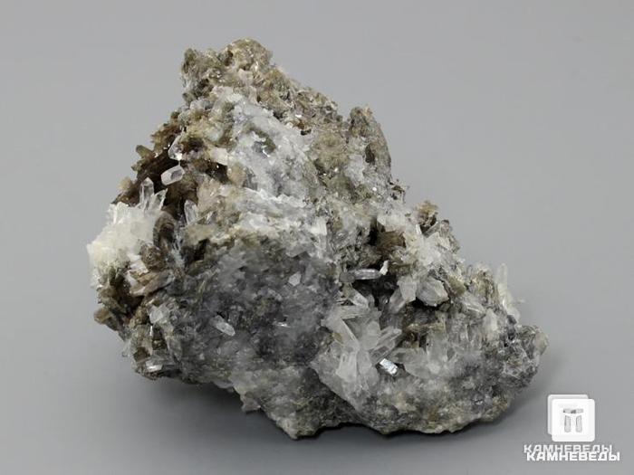 Аксинит с кварцем, 8,2х6,1х5,7 см, 10-312/5, фото 3