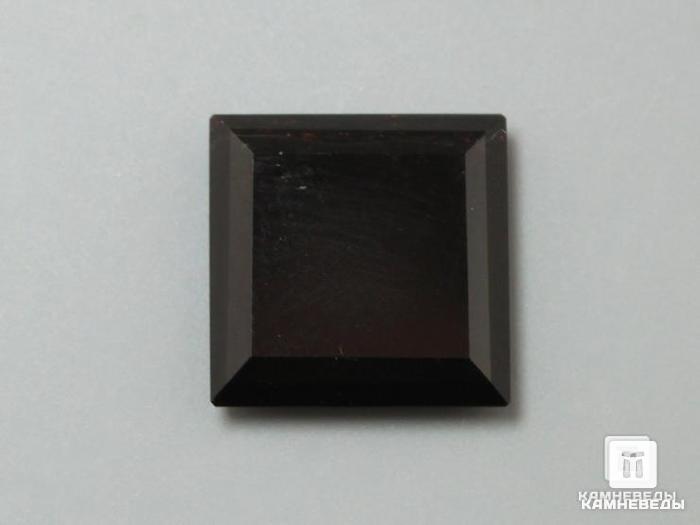 Кремень чёрный, огранка 12,4х12,4х3 мм (5 ct), 9-71, фото 4