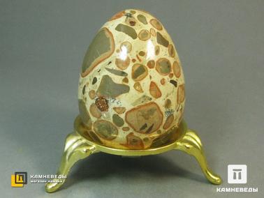 Конгломерат-брекчия. Яйцо из конгломерат-брекчии, 5,2 см