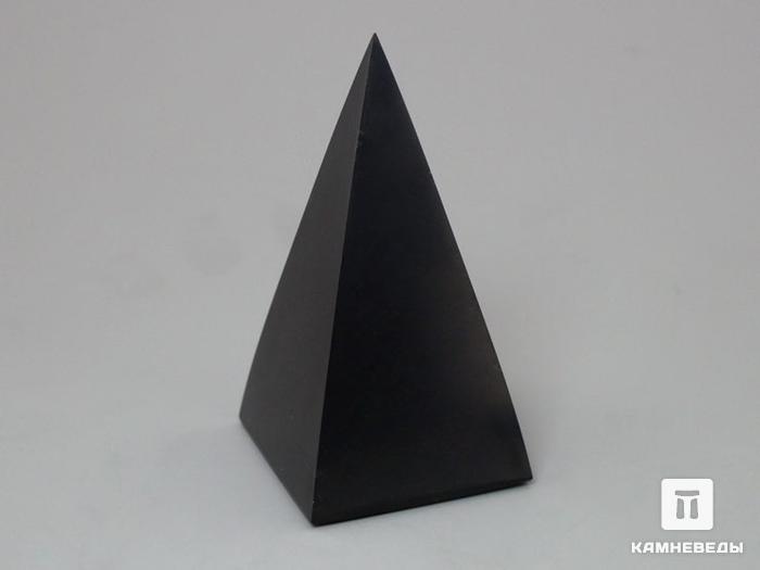 Пирамида из шунгита, полированная 5х5 см, 20-44, фото 1