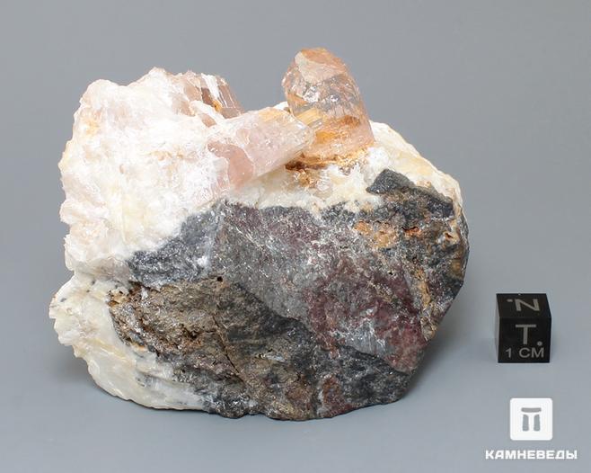 Топаз, кристаллы на альбите 7,6х5,6х5,4 см, 10-30/24, фото 5