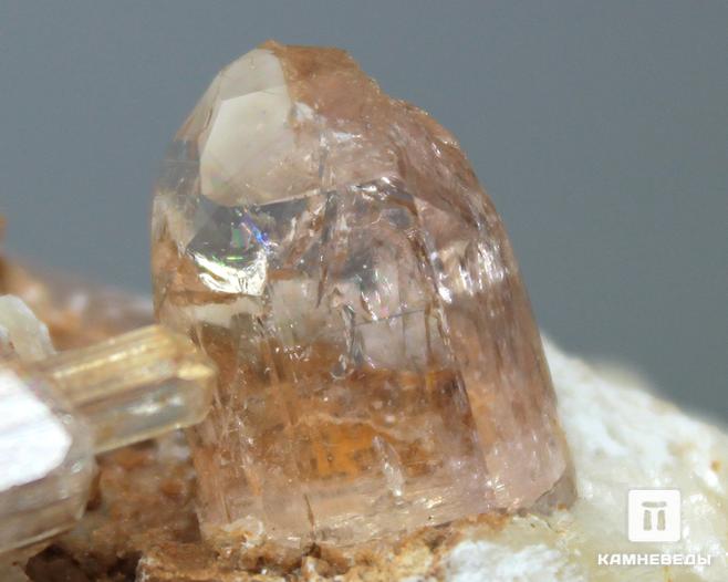 Топаз, кристаллы на альбите 7,6х5,6х5,4 см, 10-30/24, фото 4