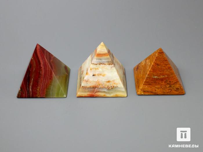 Пирамида из мраморного оникса, 2,8х2,8 см, 20-53/2, фото 3