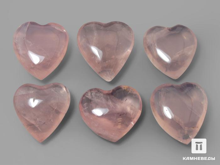 Сердце из розового кварца, 2,4х2,2 см, 23-44, фото 2