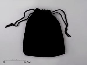 Мешочек бархатный, чёрный, 12х10 см
