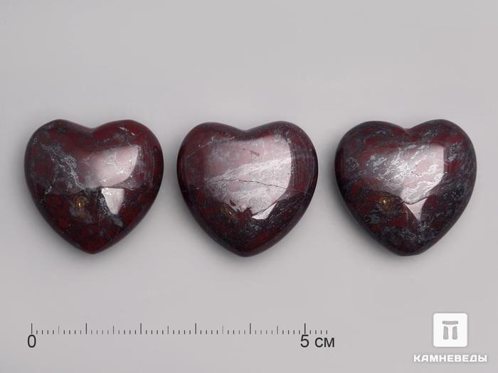 Сердце из красной яшмы, 2,5x2,5х1,2 см, 23-5/3, фото 2