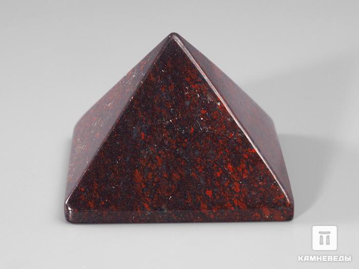 Пирамида из красной яшмы, 5х5х3,2 см, 20-31, фото 6