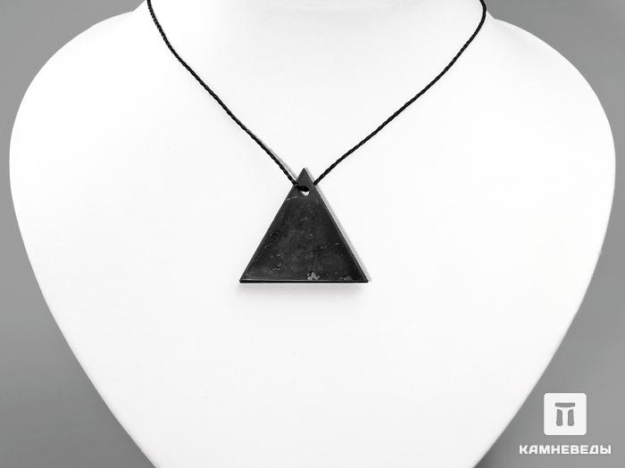 Женский кулон «Треугольник» из шунгита, 4,5х4х0,3 см, 40-1, фото 2