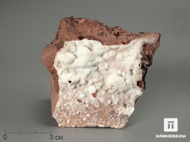 Ванадинит, Пироморфит, Кальцит. Ванадинит с пироморфитом и кальцитом, 7,4х7,3х4,5 см