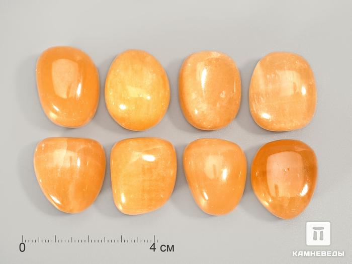 Кальцит апельсиновый, крупная галтовка 2-3 см (10-15 г), 3679, фото 1