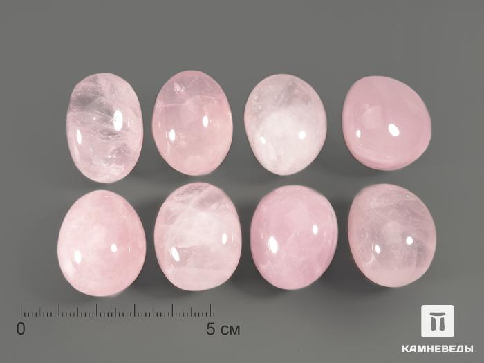 Розовый кварц (высший сорт), галтовка 2,5-3 см, 12-35, фото 1