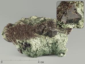 Лоренценит с эгирином, 7,6х5,3х4 см