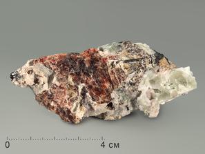 Раит, Феррокентбруксит, Манганоэвдиалит. Раит с феррокентбрускитом и манганоэвдиалитом, 8х4,3х2,8 см