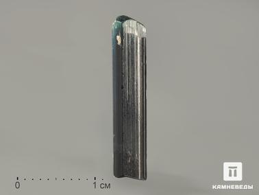 Турмалин, Индиголит. Турмалин (индиголит), кристалл 2-2,4 см