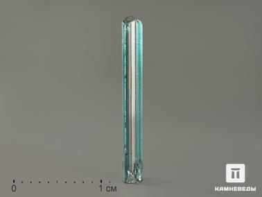 Индиголит, Турмалин. Турмалин (индиголит), кристалл 1,9х0,3х0,2 см