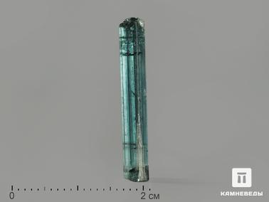 Турмалин, Индиголит. Турмалин (индиголит), кристалл 2х0,5 см