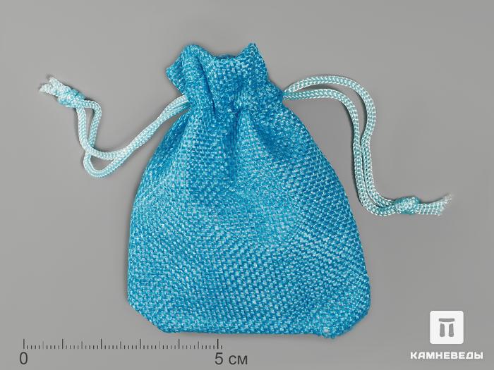 Мешочек голубой «льняной», 9х7 см, 6061, фото 1