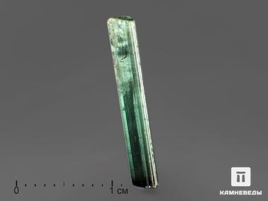 Турмалин, Индиголит. Турмалин (индиголит), кристалл 1,7х0,3 см