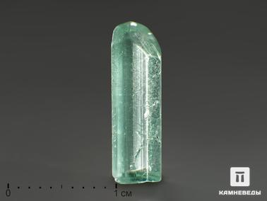 Турмалин, Индиголит. Турмалин (индиголит), кристалл 1,5х0,5х0,4 см