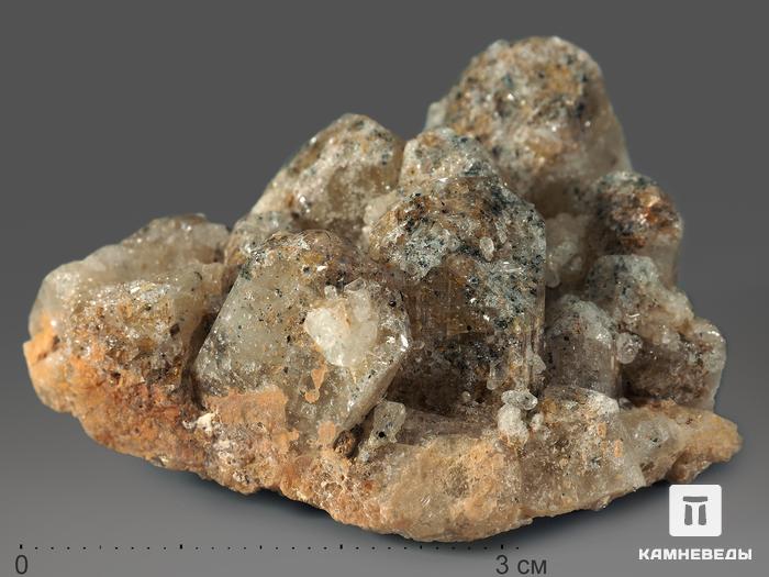 Топаз, сросток кристаллов 4,5-5,5 см, 11523, фото 1