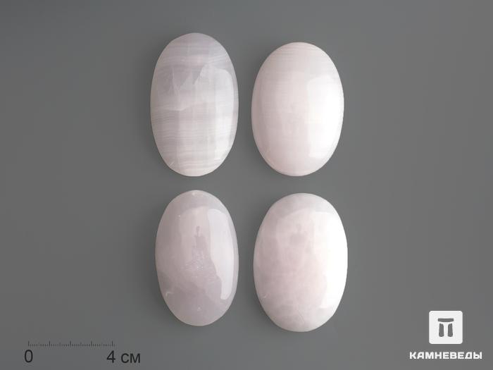 Манганокальцит, полированная галька 6,5-7 см, 14136, фото 1