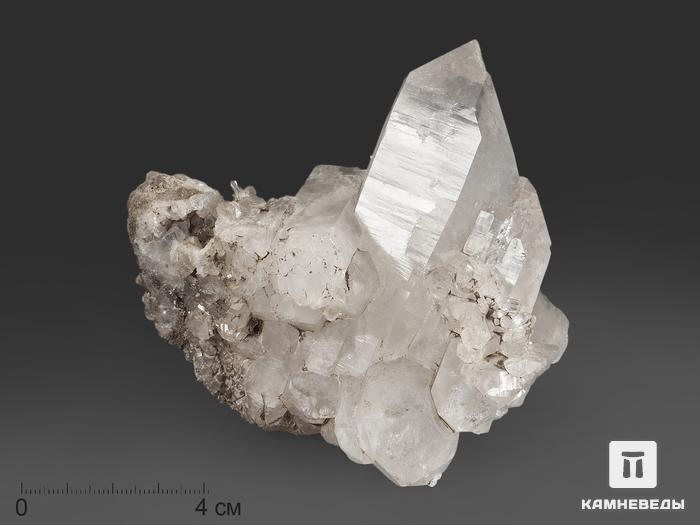 Горный хрусталь (кварц), сросток кристаллов 9,3х9,1х4 см, 13709, фото 1