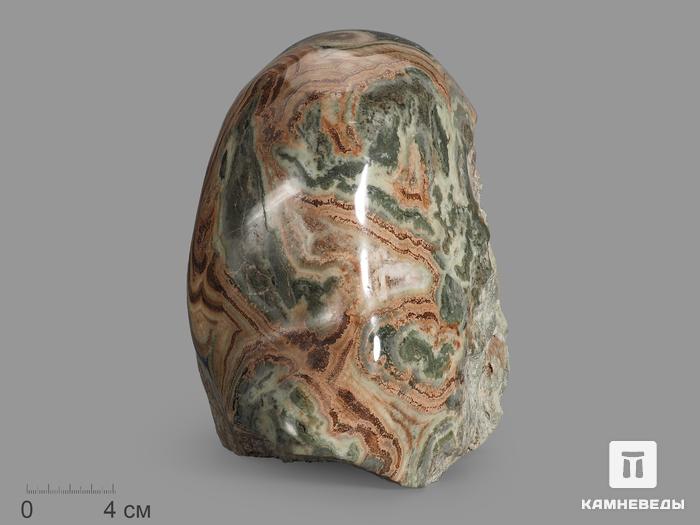 Волластонит-геденбергит-датолитовый скарн, полировка 22,5х16х16 см, 13540, фото 1